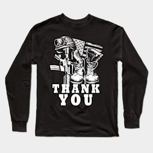 Thank You Veterans day Graphic Long Sleeve T-Shirt